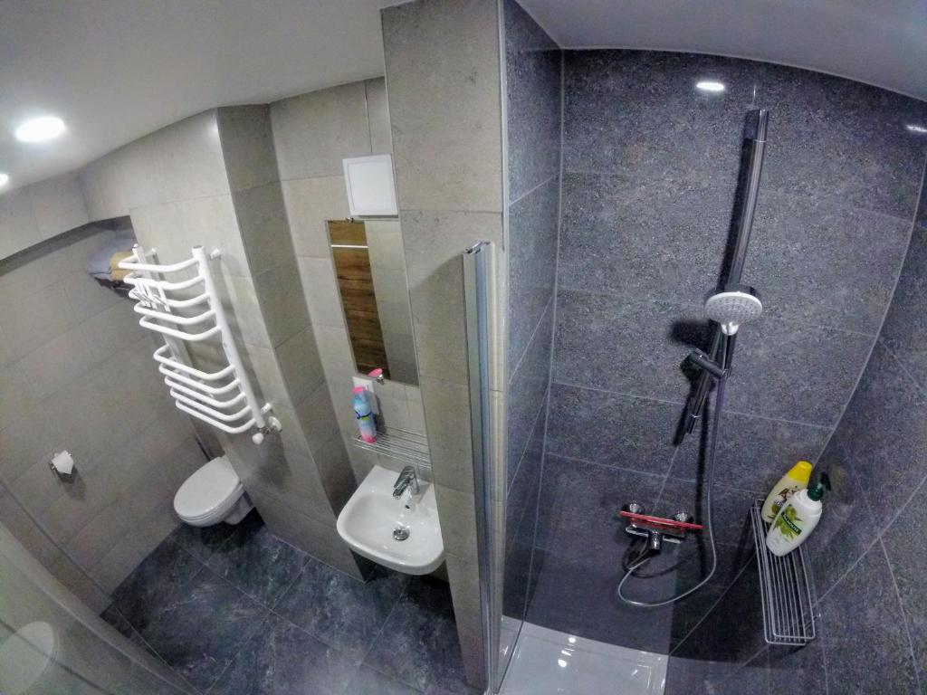 Kúpeľňa v ubytovaní Przystanek Tykocin - apartamenty gościnne
