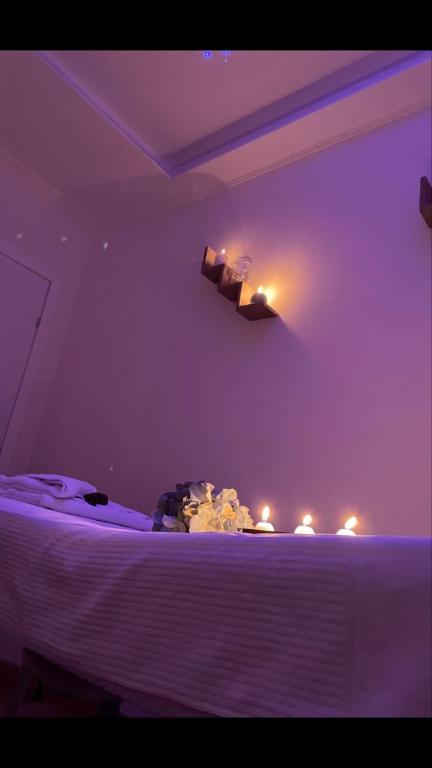 Postel nebo postele na pokoji v ubytování Hotel Delle Ortensie