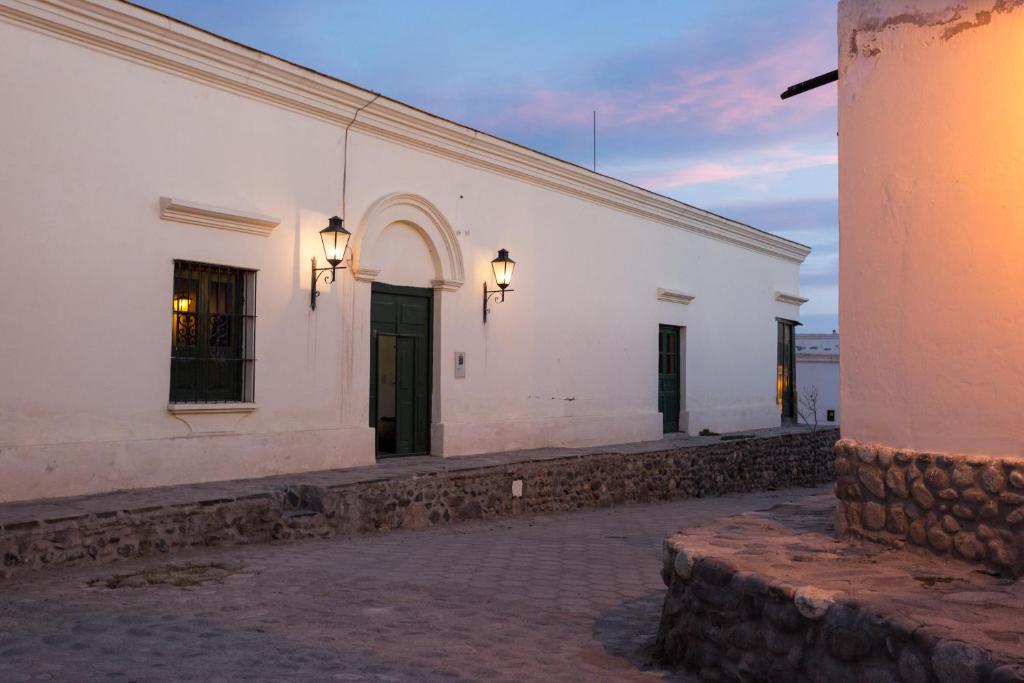 El edificio en el que está la casa de vacaciones