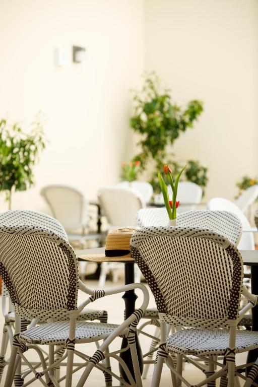 Reštaurácia alebo iné gastronomické zariadenie v ubytovaní Heritage hotel Santa Lucia