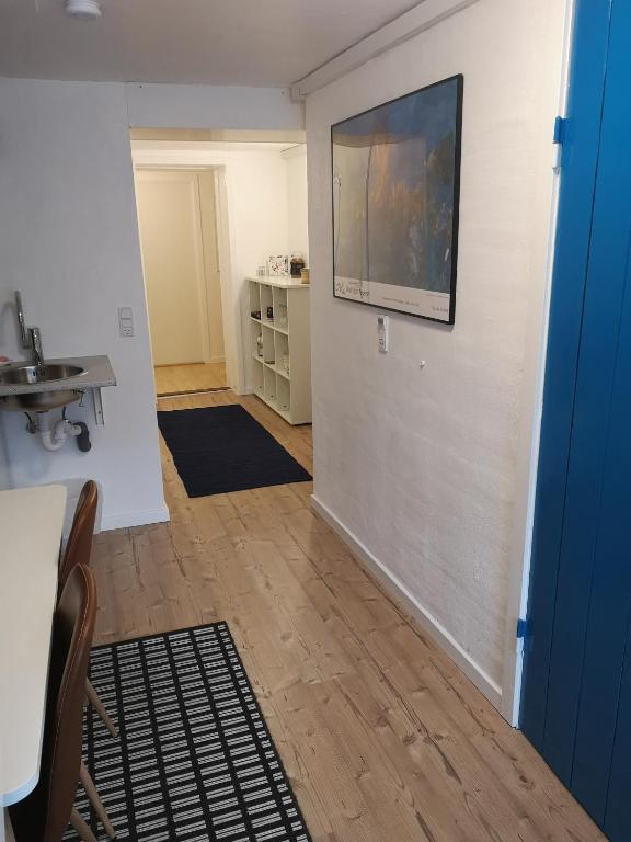 Kuchyň nebo kuchyňský kout v ubytování Rosenhuset