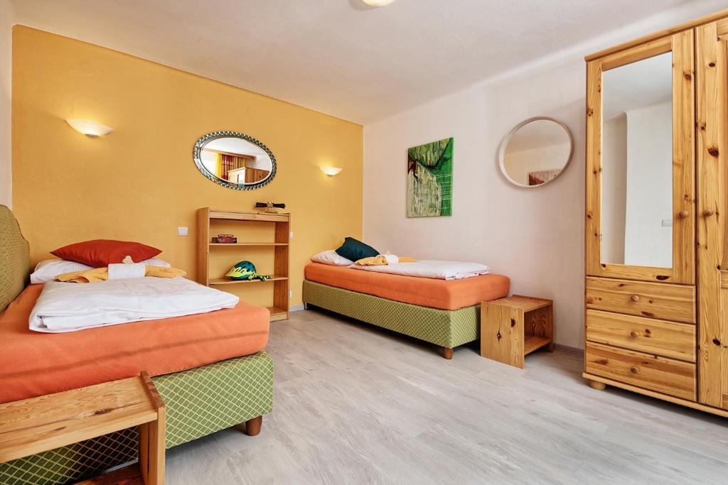 Postel nebo postele na pokoji v ubytování Theresienhof