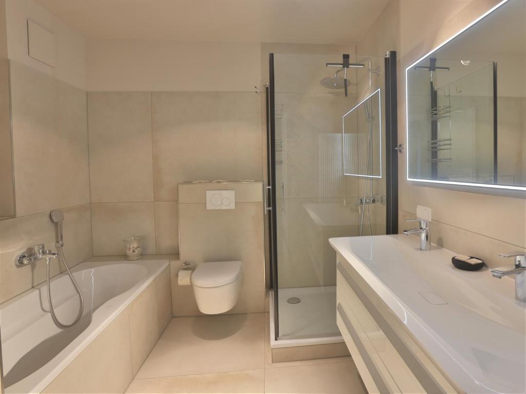 Koupelna v ubytování Techts Apartmenthaus