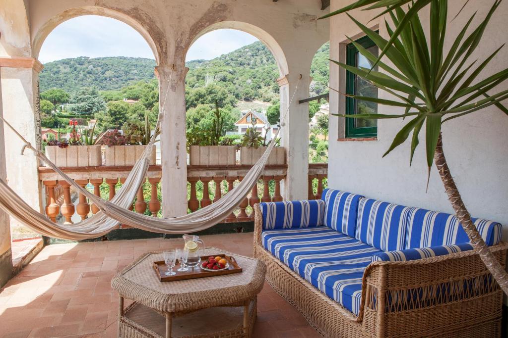 Balkón nebo terasa v ubytování B&B Can Casadella