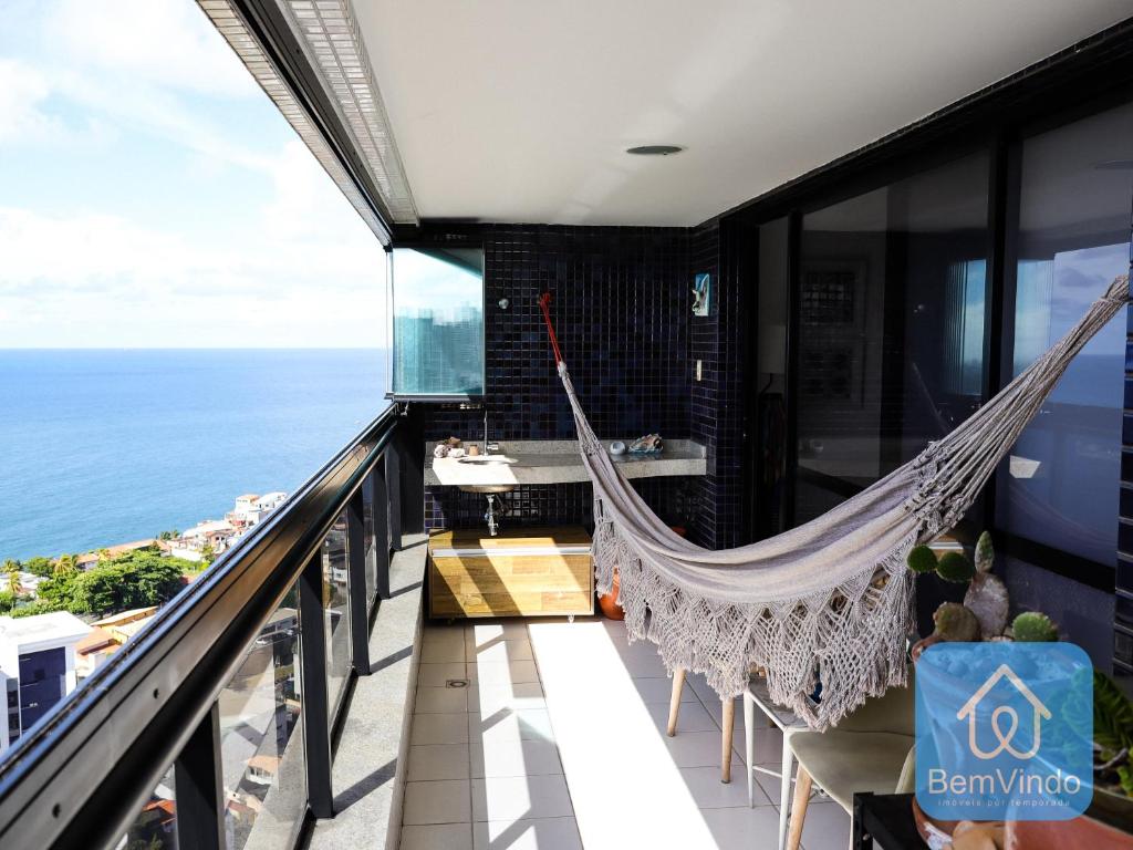 Apartamento de luxo com linda vista Mar no Rio Vermelho