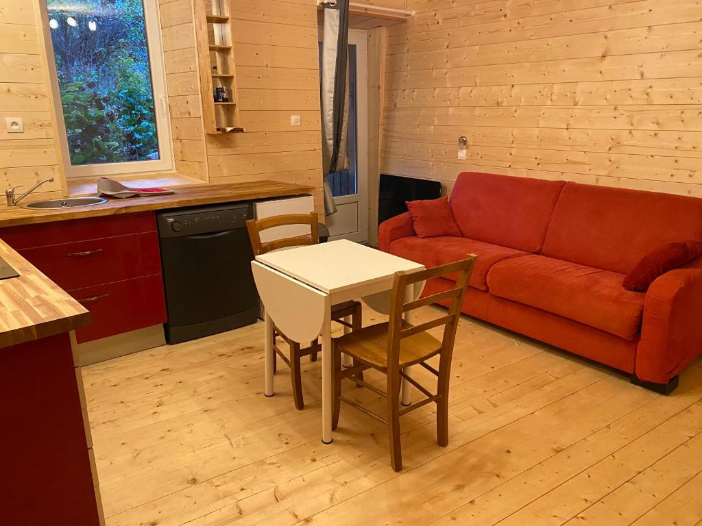 Posezení v ubytování Huguette studio 18m2
