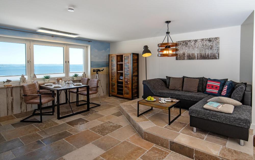 Χώρος καθιστικού στο Ferienwohnung Inselblick