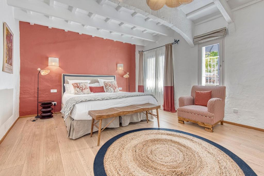 Postel nebo postele na pokoji v ubytování Can Alberti 1740 Boutique Hotel