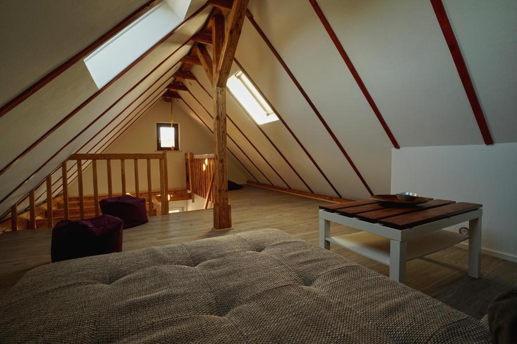 Posezení v ubytování Ferienwohnung (R)Auszeit