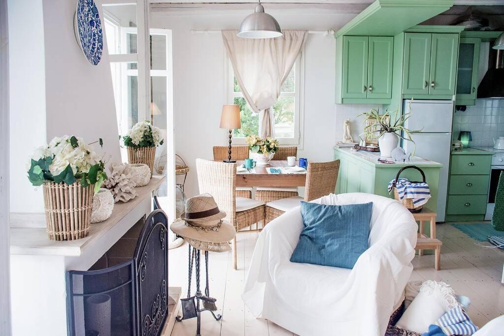 A kitchen or kitchenette at Circe Villa - Ionian Sea View