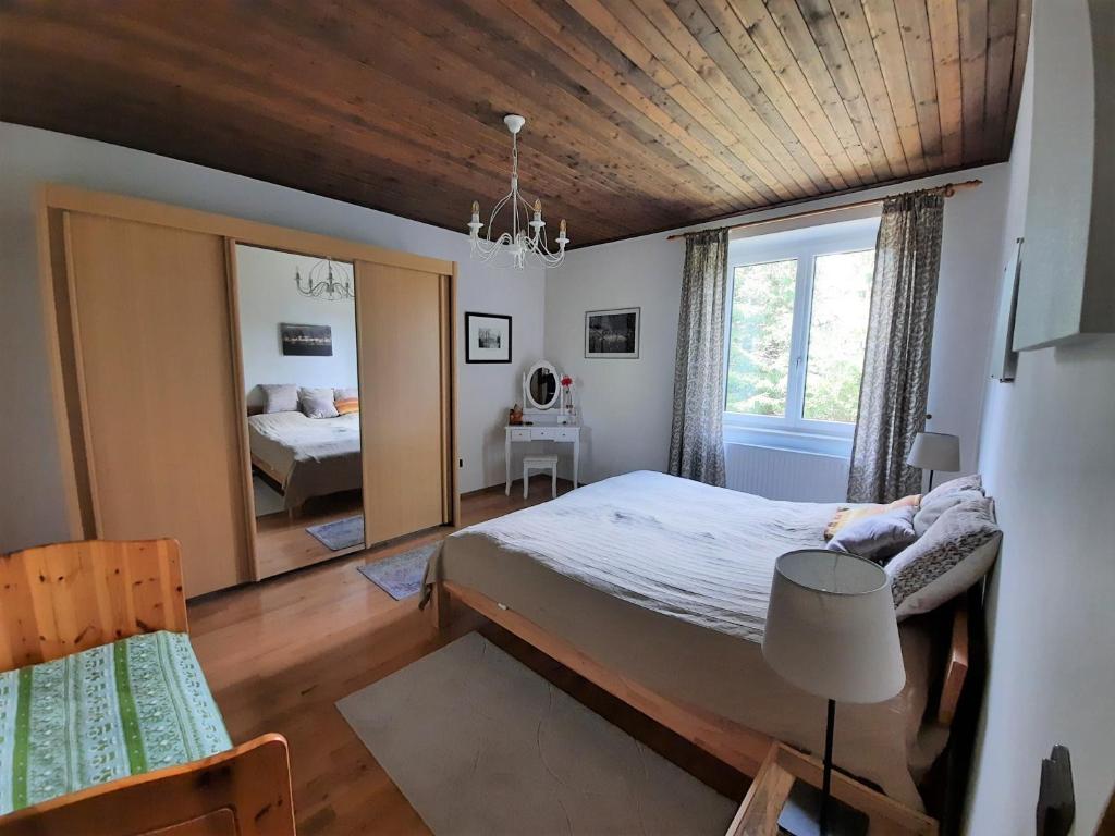 Postel nebo postele na pokoji v ubytování Villa Agnes