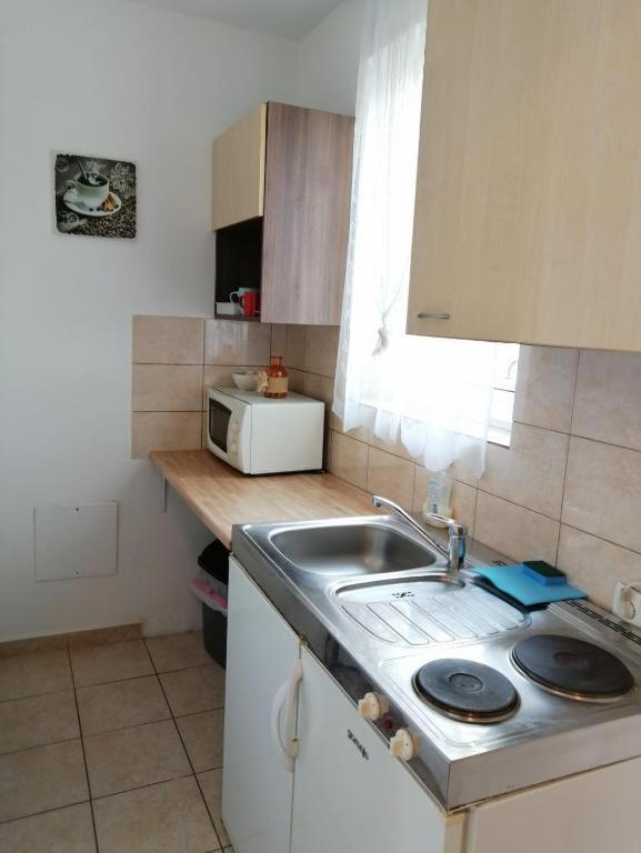 Kuchyň nebo kuchyňský kout v ubytování Apartmenthaus beim LKH Graz