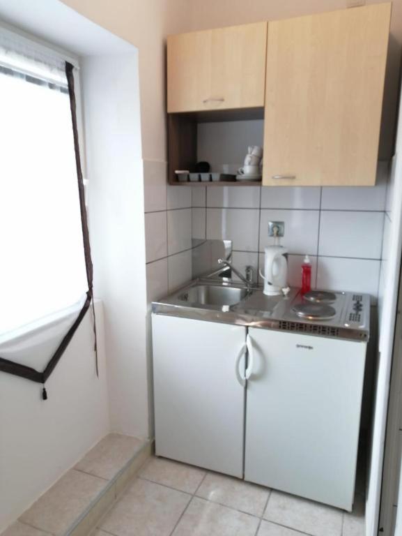 Kuchyň nebo kuchyňský kout v ubytování Apartmenthaus beim LKH Graz