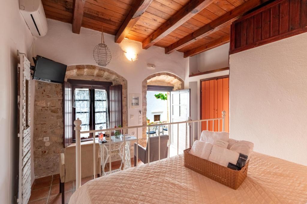 Postel nebo postele na pokoji v ubytování Guesthouse Kellia