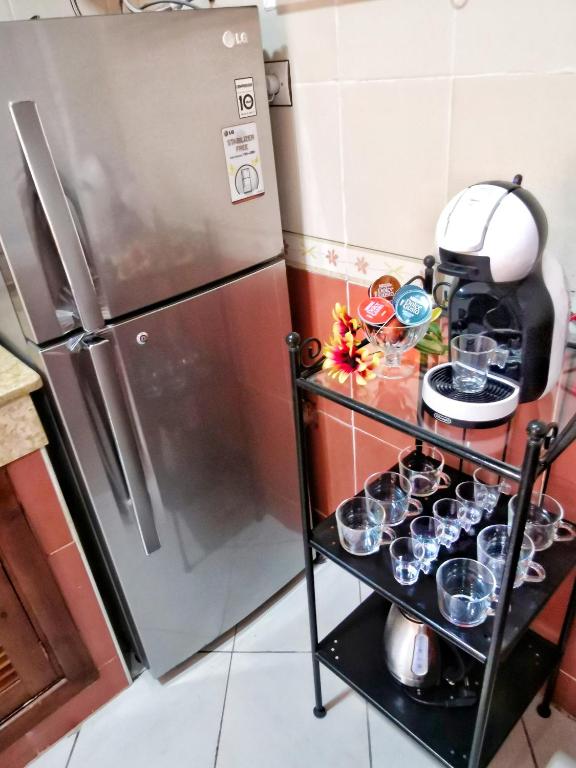 Kuchyň nebo kuchyňský kout v ubytování Reta-Inn Martil Beach