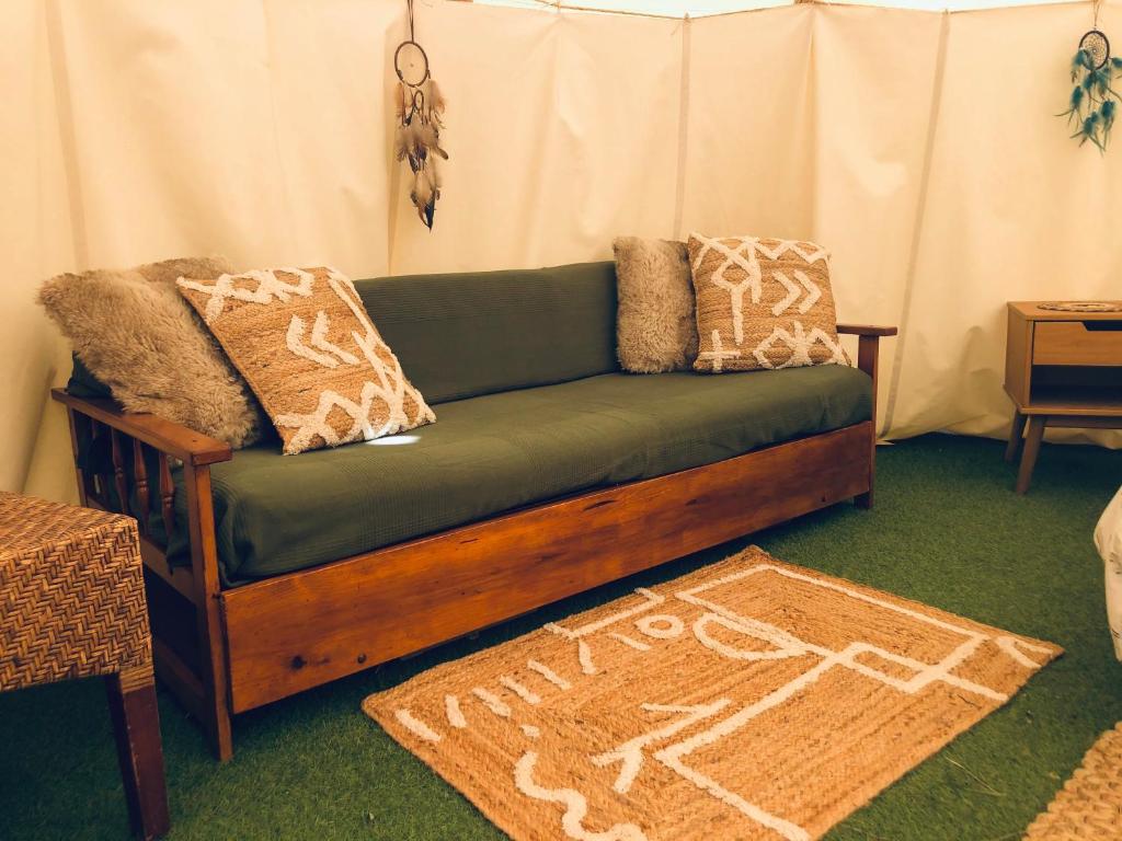 Posezení v ubytování Casa Bella Teepees