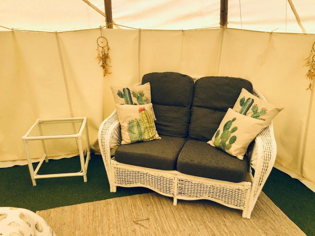 Posezení v ubytování Casa Bella Teepees