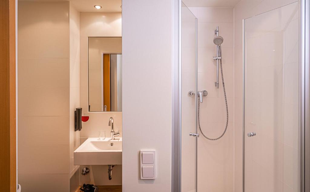 Koupelna v ubytování Hotel Stachus