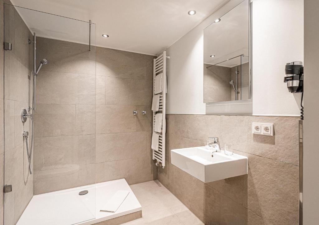 Koupelna v ubytování Hotel Stachus