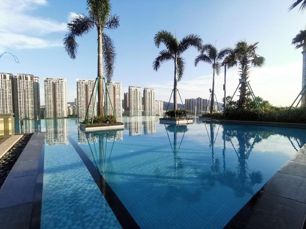 Bazén v ubytování Hyatt Place Zhuhai Jinshi nebo v jeho okolí