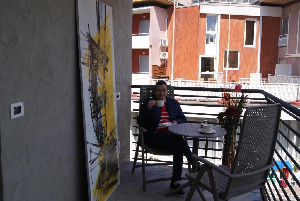 A balcony or terrace at Hotel Residence Sanremo