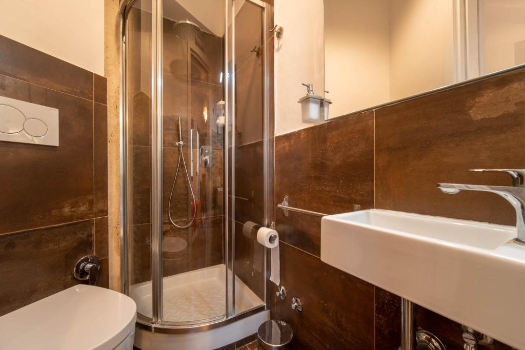 Koupelna v ubytování Casa Nori
