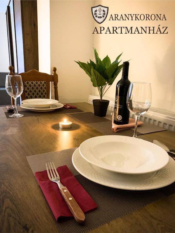 Napoje w obiekcie Aranykorona Apartmanház