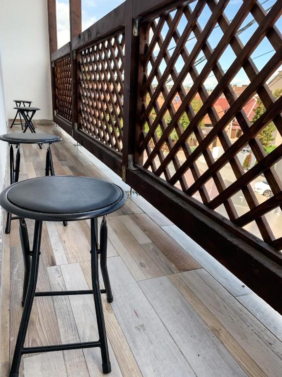 Balkon lub taras w obiekcie Aranykorona Apartmanház