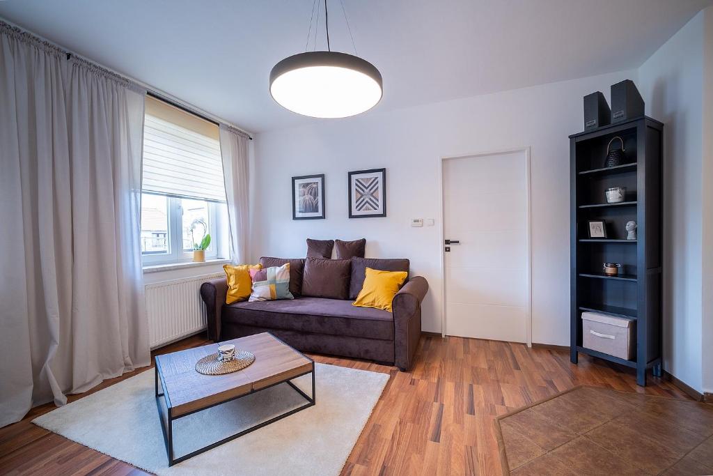 Posezení v ubytování Apartmán U řeky