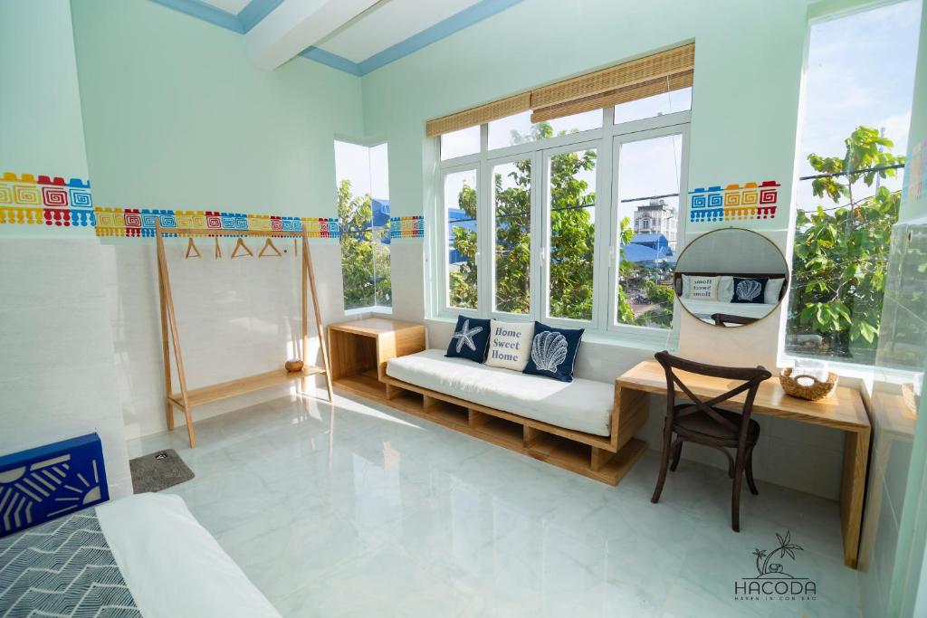 Posezení v ubytování Hacoda Homestay