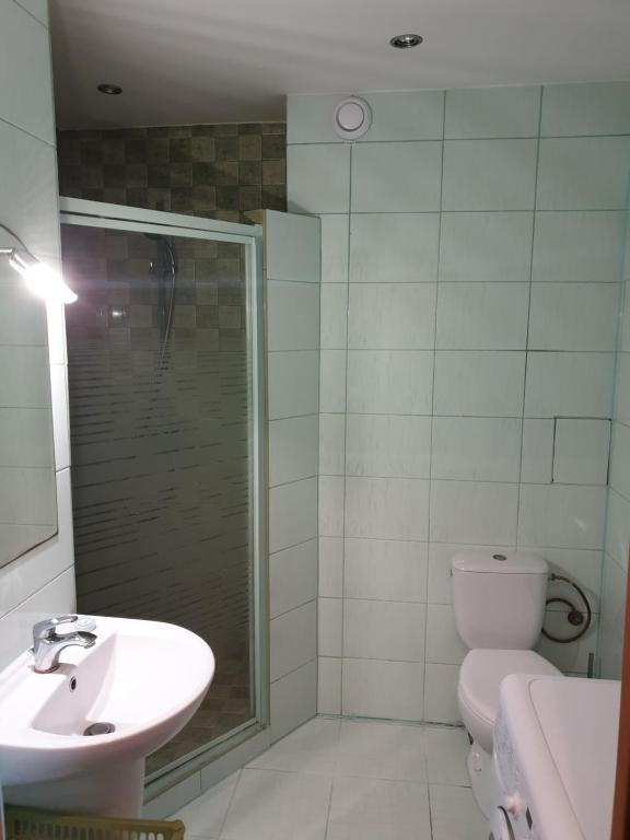Kúpeľňa v ubytovaní Kawalerka u Mirka