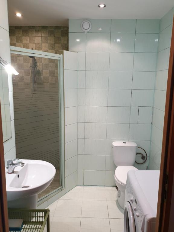 Kúpeľňa v ubytovaní Kawalerka u Mirka