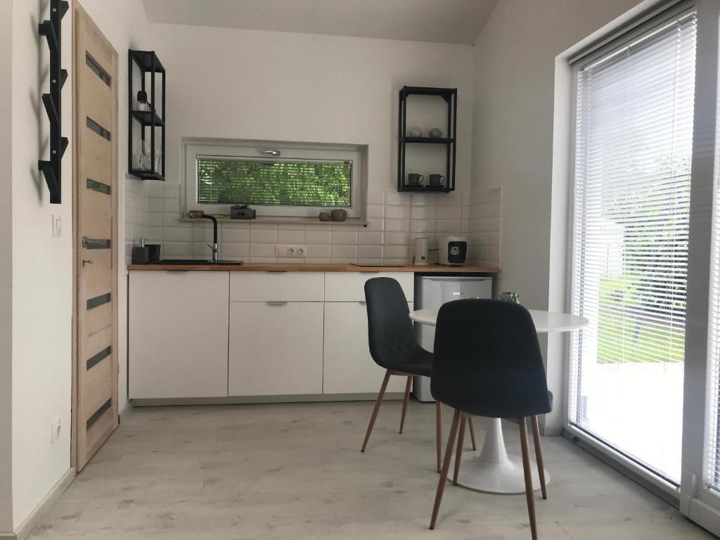 Kuchyňa alebo kuchynka v ubytovaní Angelit Stúdió Apartman