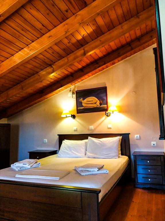 Postel nebo postele na pokoji v ubytování Villa Alexandros