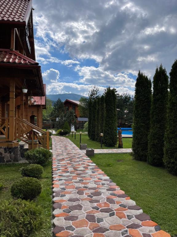 Zahrada ubytování Villa "Затишна"