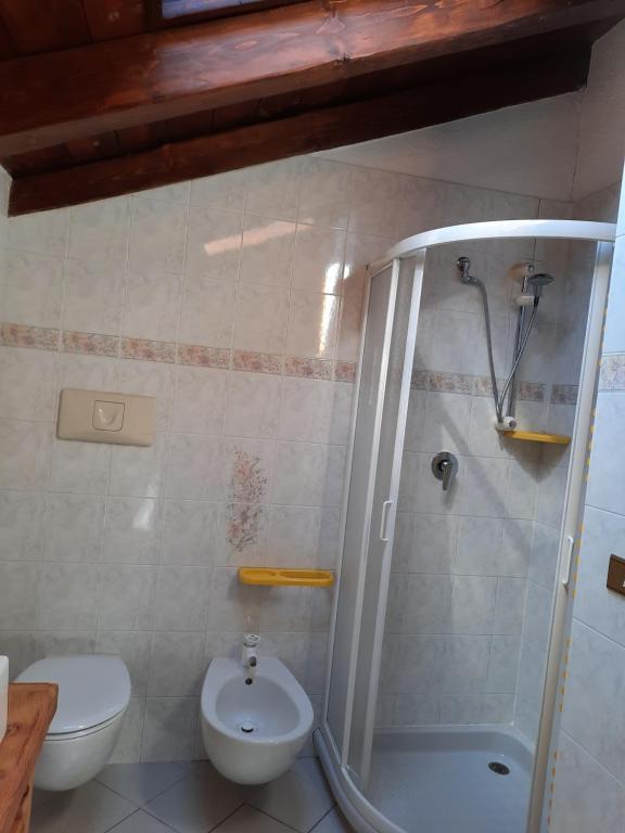 Koupelna v ubytování Pila vacanze