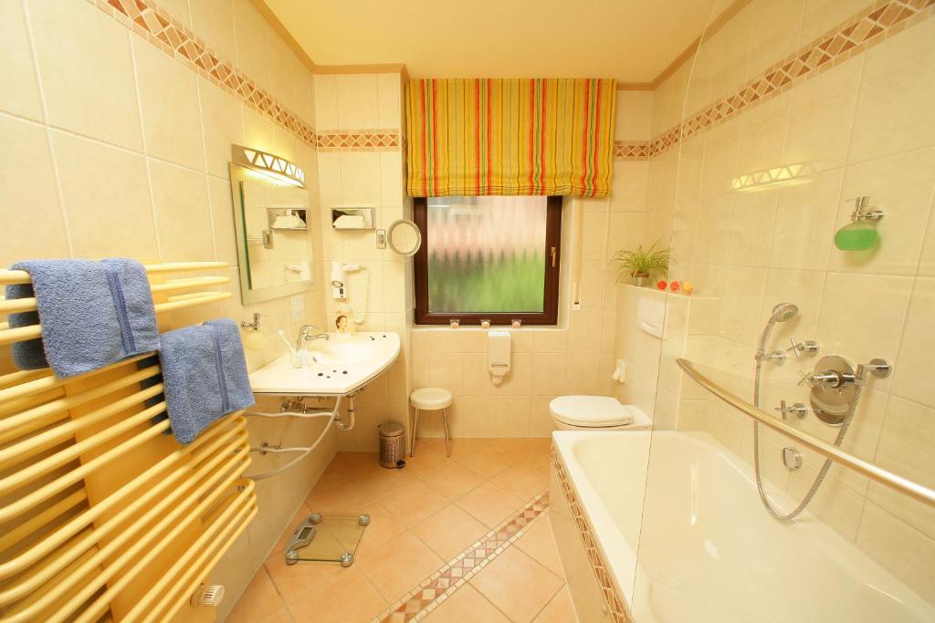 Koupelna v ubytování Ringhotel Reubel