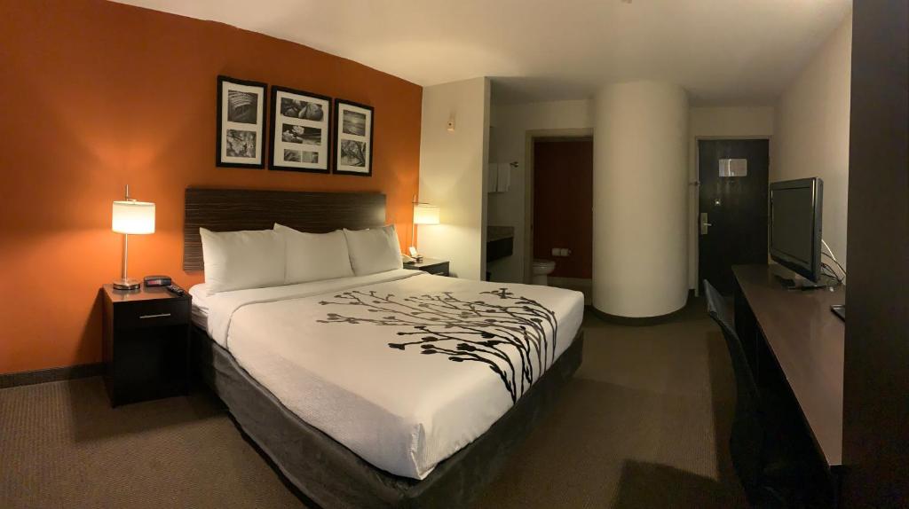 TV a/nebo společenská místnost v ubytování Sleep Inn Phoenix North I-17