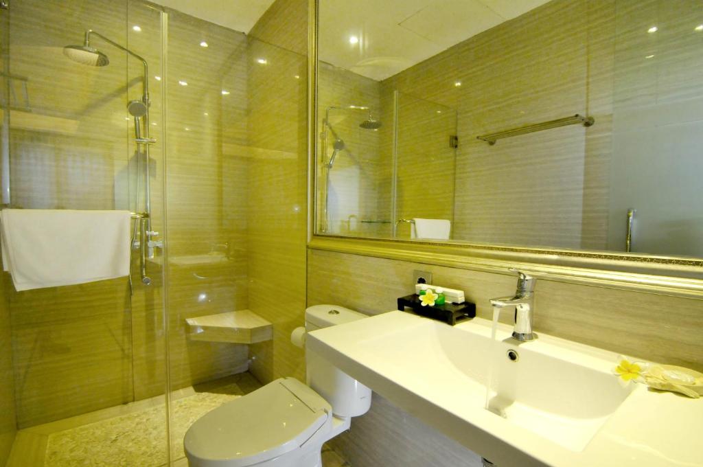 Koupelna v ubytování Sun Boutique Hotel