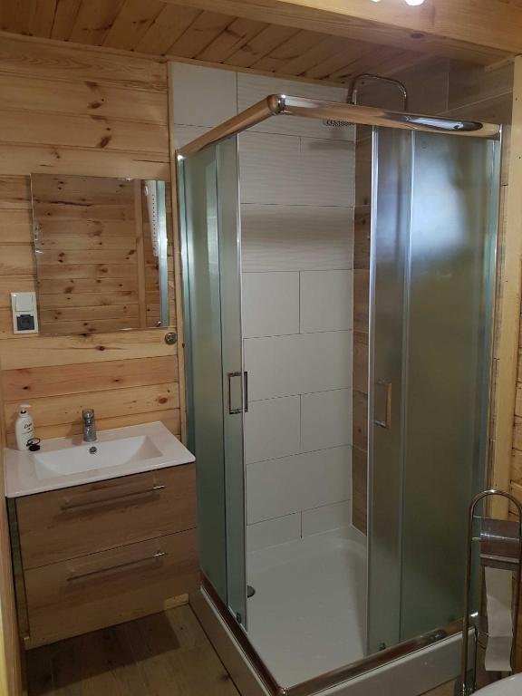 Kúpeľňa v ubytovaní Domek Na Roztoczu