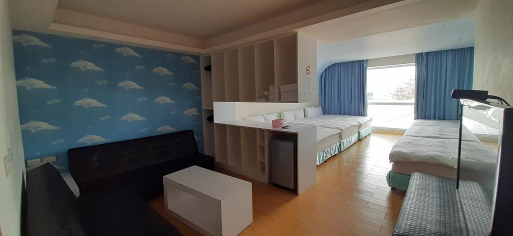 Kuchyň nebo kuchyňský kout v ubytování SKY square Homestay