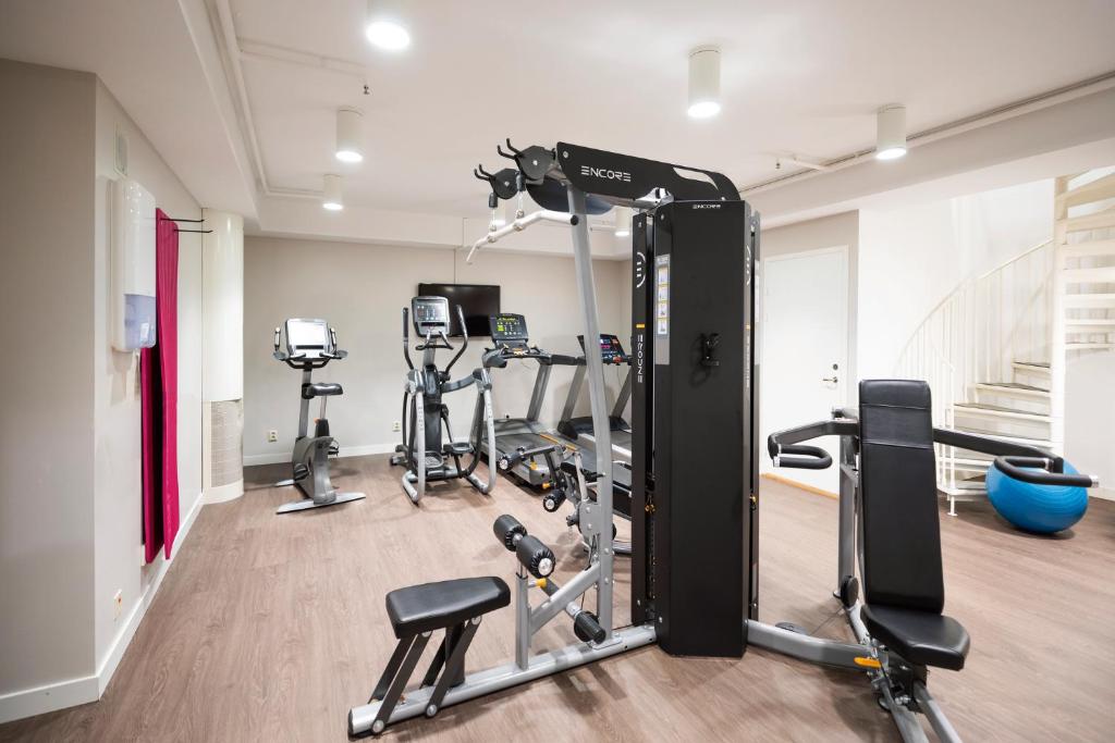 Fitness centrum a/nebo fitness zařízení v ubytování Elite Park Hotel