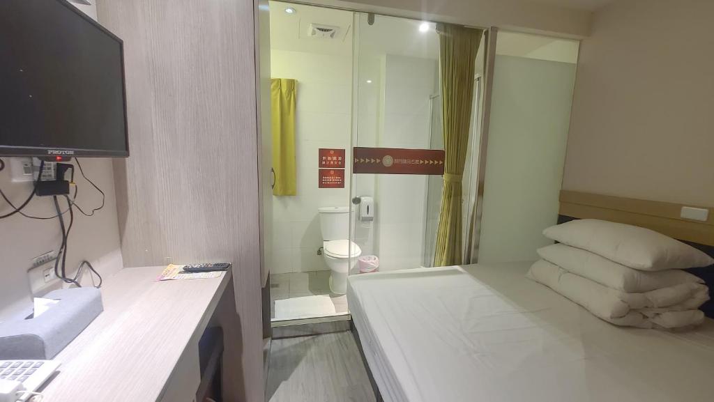Koupelna v ubytování Chao She Hotel