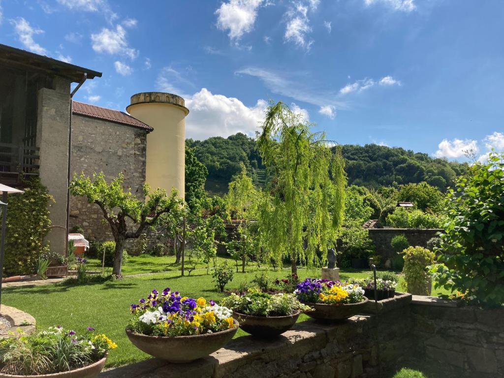 Zahrada ubytování B&B Corte Seguini