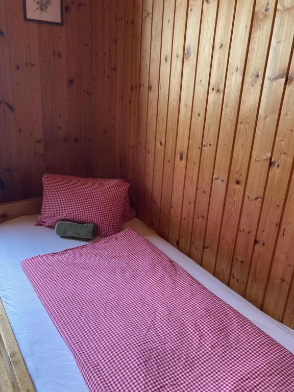 Postel nebo postele na pokoji v ubytování Binsalm- Schutzhütte