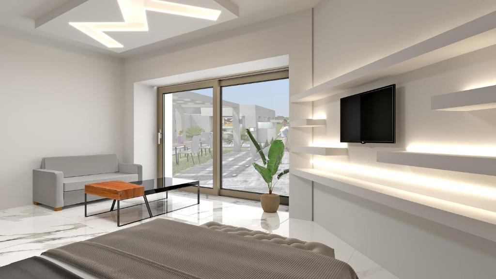 TV a/nebo společenská místnost v ubytování Rua Mat - Serene Villas with Modern Comfort, by ZanteWize