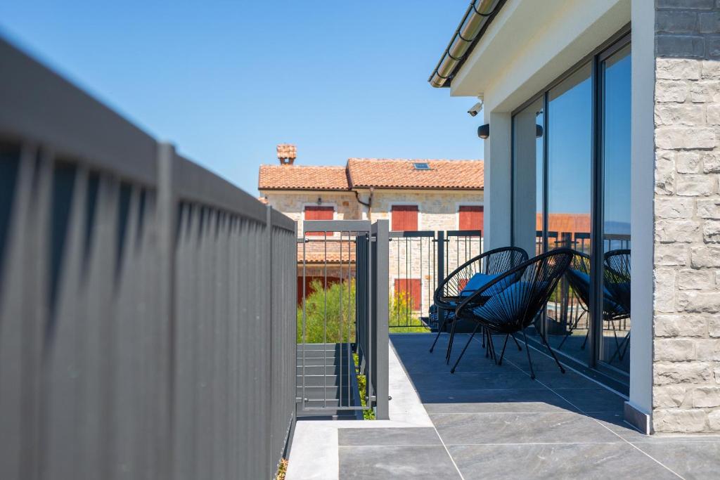 Balkón nebo terasa v ubytování Holiday house VILLA LUCIJA