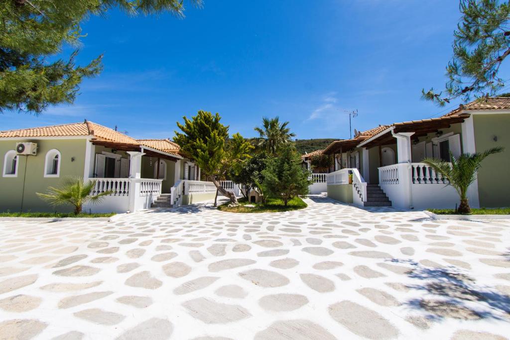 a row of houses in a resort at Villas Margaris in Kalamaki