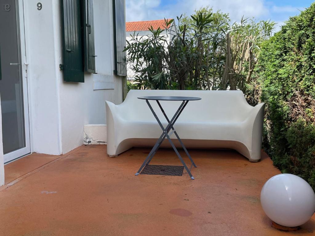 Balkón nebo terasa v ubytování Hôtel Mirano