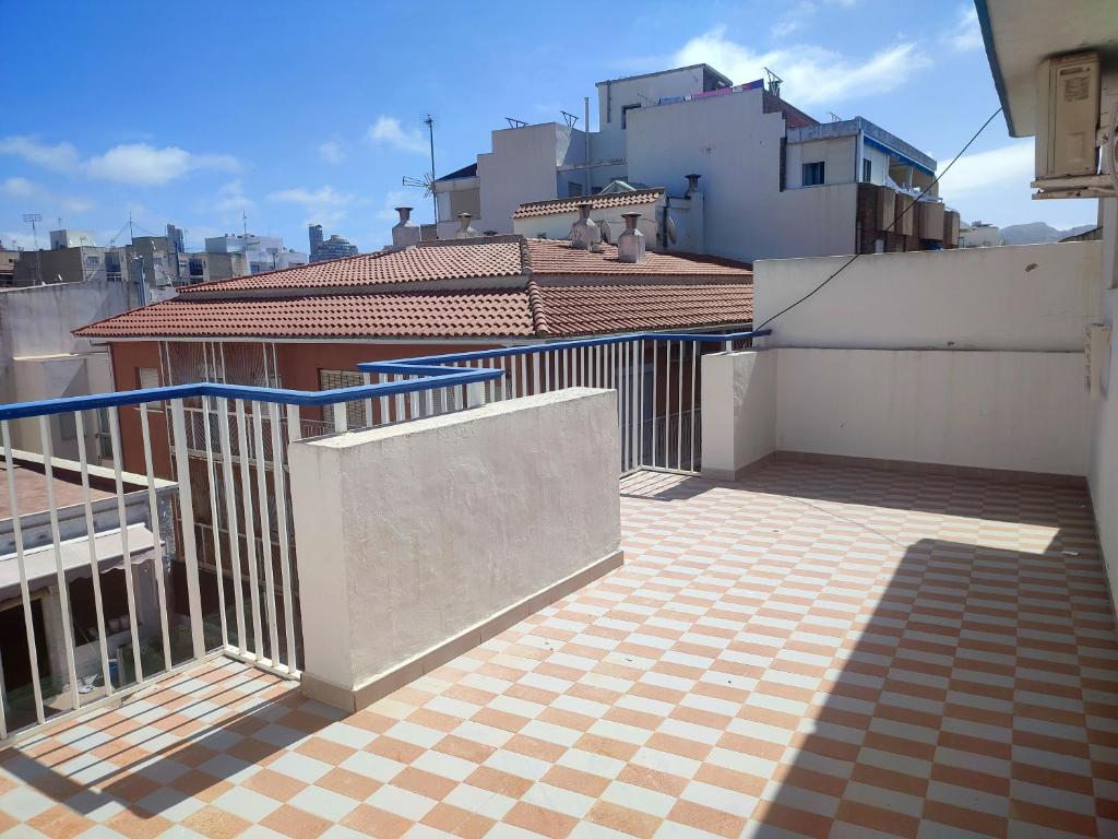 A balcony or terrace at Hotel Flats Friends Mar Blau